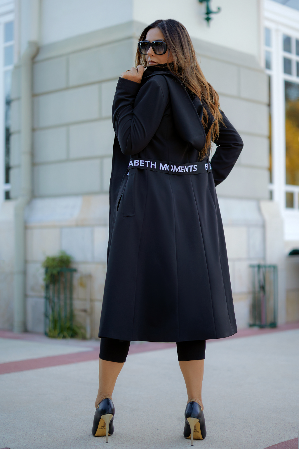 Gabardine Black Hood