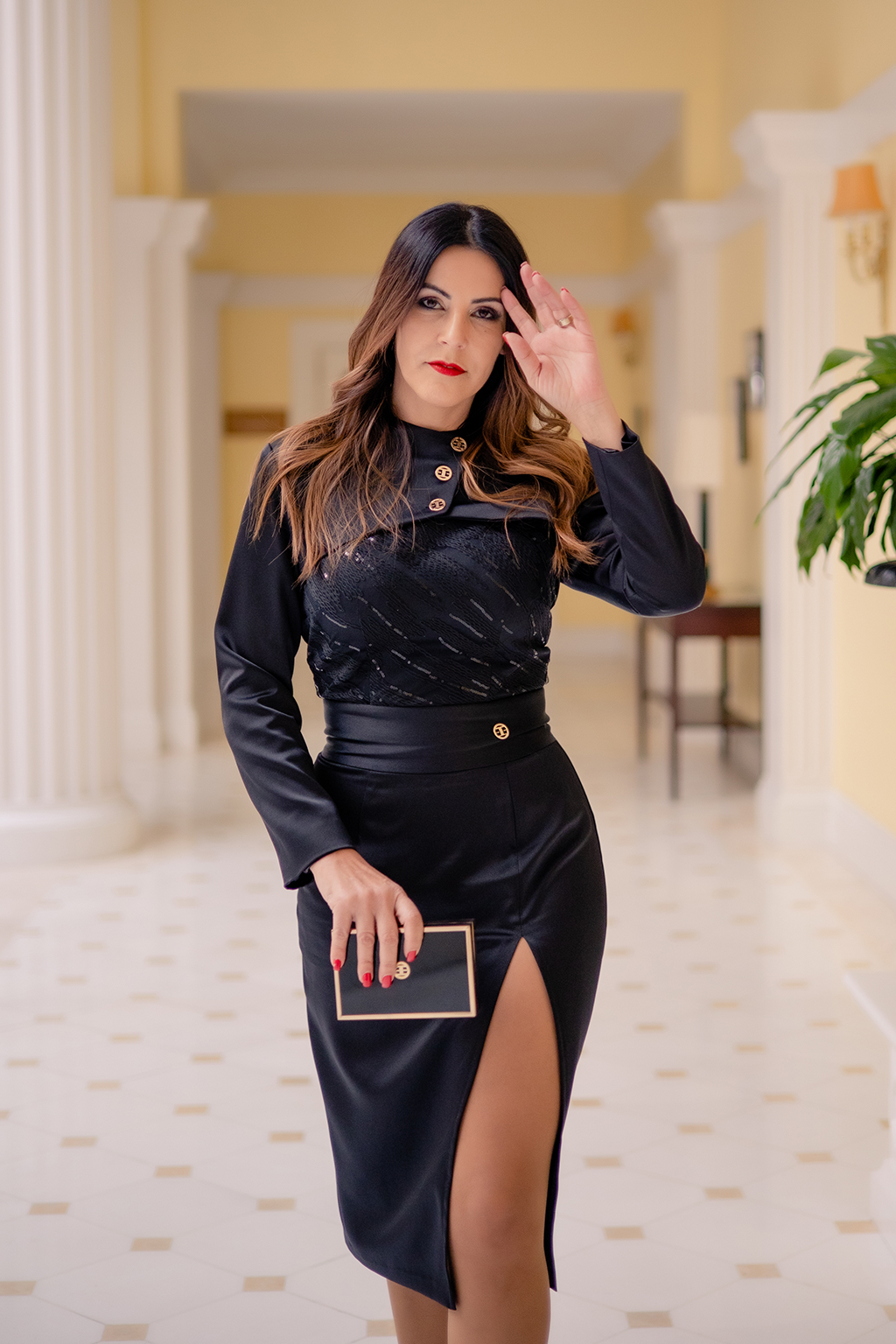 Black Satin Signature Set