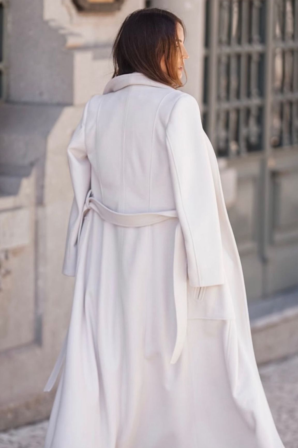 Casaco Comprido Beige 3D Signature