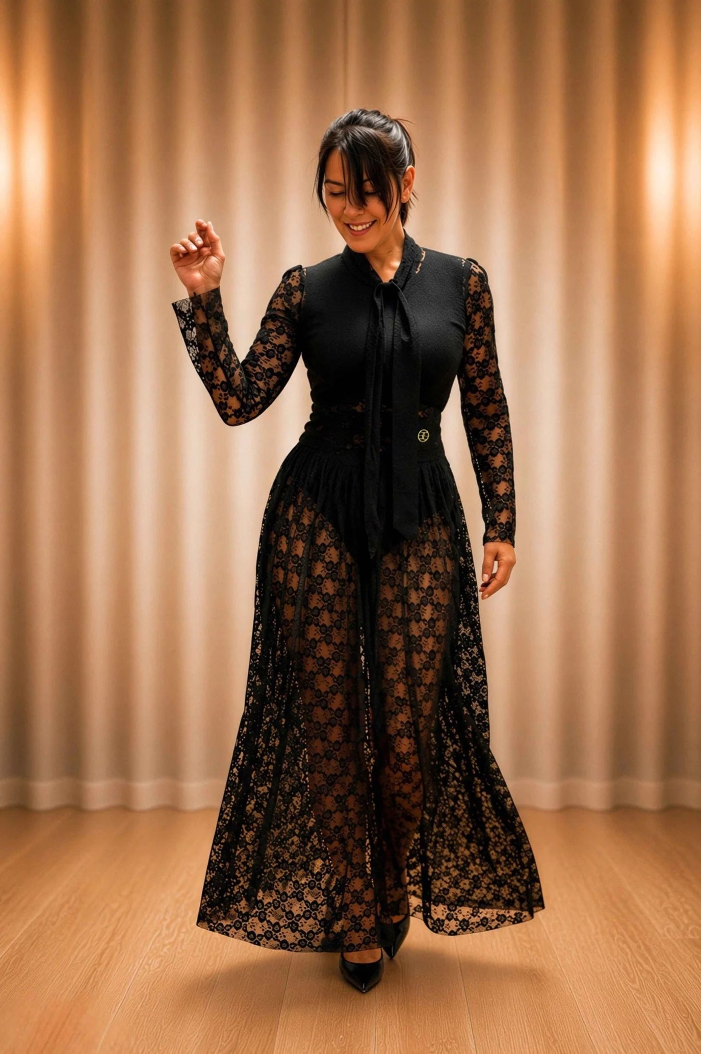IDENTITY LACE GOWN